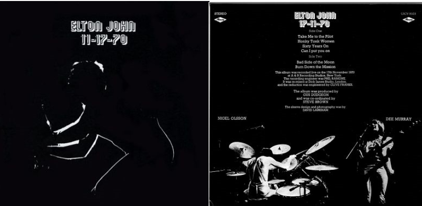 elton john album cover 11-17-70
